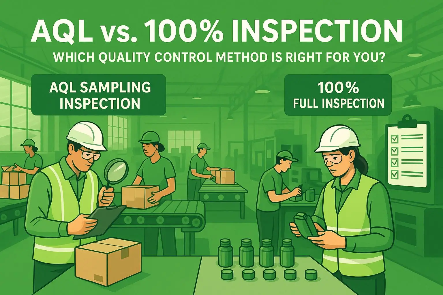 AQL vs 100% Inspection: Which Quality Control Method Is Right for You?